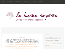 Tablet Screenshot of labuenaempresa.com